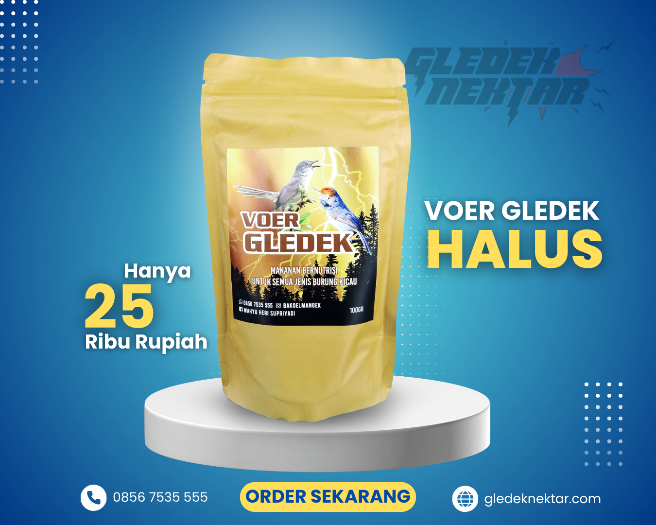 Gledek Nektar Voer Halus